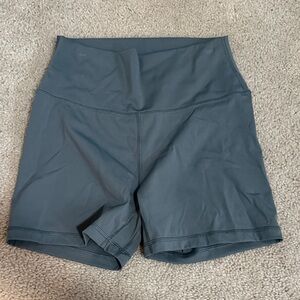 CRZ YOGA Women's Dark Gray Bike Shorts (4” inseam)